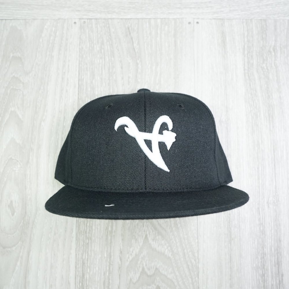 Upside Down ATL Tomahawk Concept Black Snapback Hat